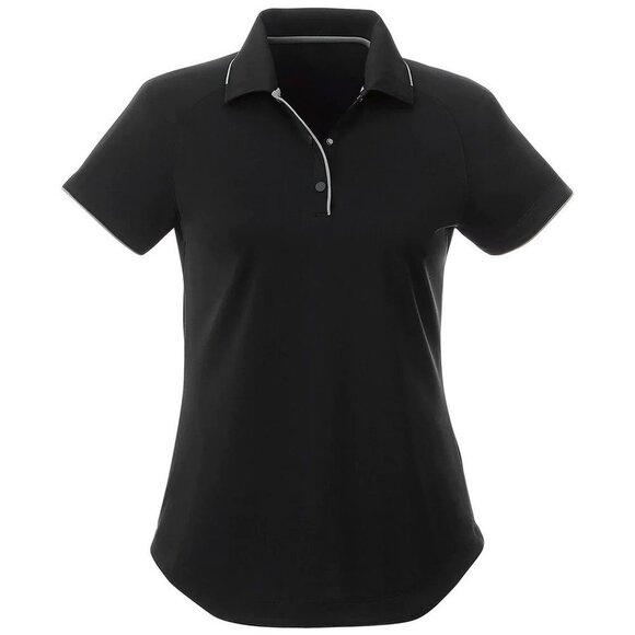 NWT TRIMARK Women's Black/Quarry Remus Short Sleeve Polo Size S/P - Picture 1 of 6